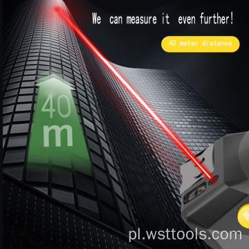 Cyfrowa elektroniczna miarka laserowa 3 w 1 | 130 stóp / 40 m